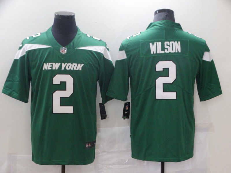 Men New York Jets #2 Wilson Green Nike Vapor Untouchable Limited 2021 NFL Jersey->chicago bears->NFL Jersey